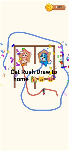 cat Rush Draw to home 🏡😺😻 10k views 💎😺