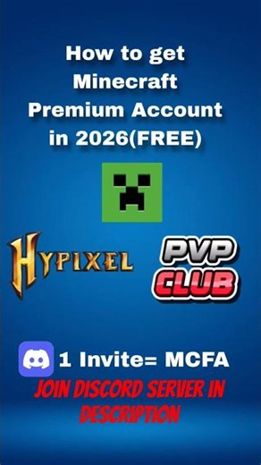 How to get Minecraft Premium Account in 2026(FREE) #minecraft #minecraftpremium #premiumaccount #yt