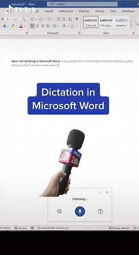 Dictate Your Documents in Microsoft Word Easily