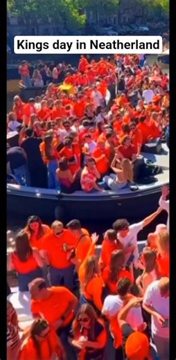 Orange Vibes.... Kings day in the Neatherland #shorts #shortvideo