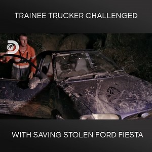 Tow trucker boss needs to ensure trainee Dylan doesn’t cause any additional damage to a stolen Ford Fiesta Car. Keen newbie Dylan feels nervous with the boss watching, but continues to do his best in order to recover the car. | Discovery Channel Australia