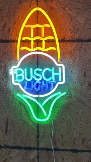 Busch Light Neon Sign #neonsign #buschlight #busch #mancave