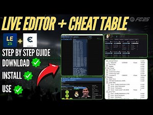 How to Install and Use Live Editor and Cheat Table | Step by Step Guide | EA Sports FC 25