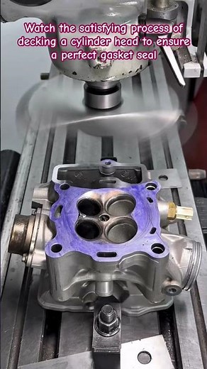 Precision Machining: Resurfacing a Cylinder Head #Machining #EngineBuilding #PrecisionEngineering