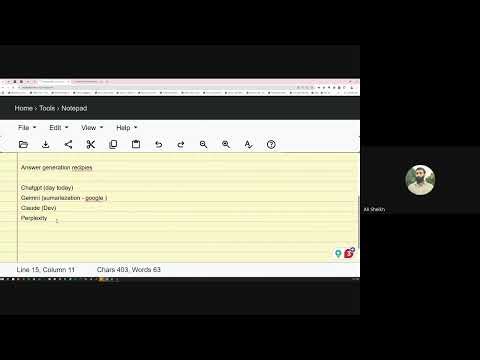 Session 3: How Different Types of AE Works - Decoding Chatgpt, Claude, Gemini, Perplexity AI Recipes
