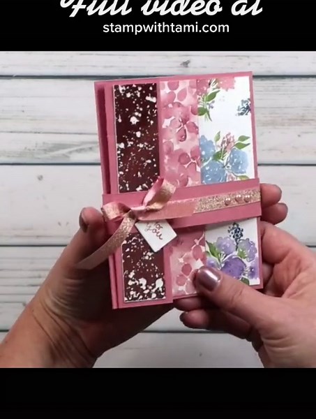 How to make triple fold cards #stampinup #cardmaking #diycrafts #stampwithtami #diy #handmade #cardmakingideas #cards #papercraft