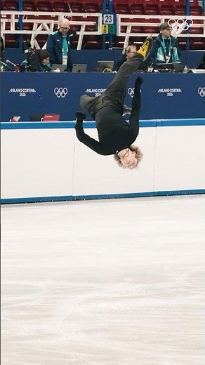 Quad God aka Ilia Malinin is in the House at the #MilanoCortina2026 ⭐