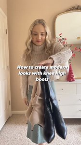 Creating modern looks with knee high boots Outfit details @shein_official petitelifeincolors for extra 15% off #kneehighboots #kneehighbootsoutfit #bo #1803 | Trendist Fashion