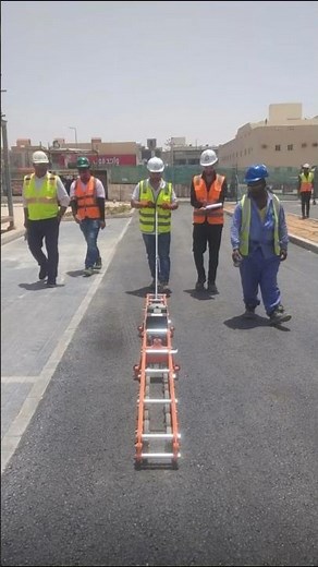 Rolling Straight Edge Test is a method used to measure the smoothness and regularity of newly road