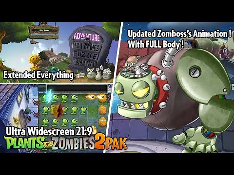 PvZ 2 PAK Ultra Widescreen 21:9 | by HenryJK & VNAC Official | Gameplay & Link Download
