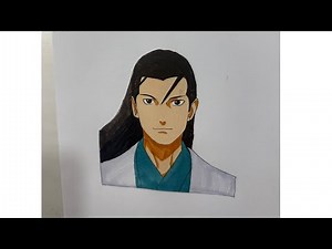 How to draw Hashirama from Naruto | Hashirama step by step | easy anime drawing