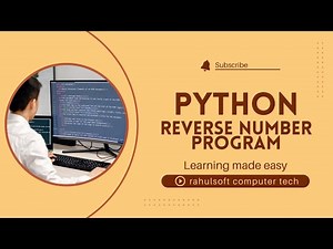 Reverse Number Program In Python (Lec 18)
