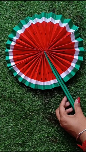 fan 🪭 meking with paper # new art and craft idea #creativestyle #youtubeshorts
