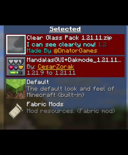 Wszystkie mody itd. które używam! #shorts #mods #minecraft