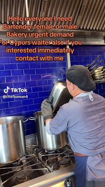 Urgent Job Opportunities: Bartender and Bakery Staff