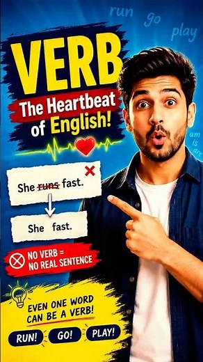Verb | The Heartbeat of English Grammar #learnenglish #english #education #englishgrammar #ielts