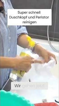 Clean shower head