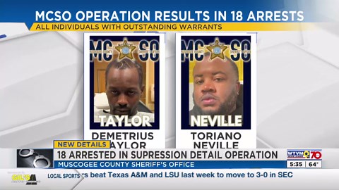 MCSO arrests 18 suspects on multiple charges in latest operation