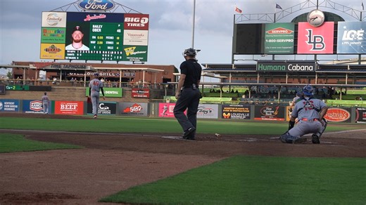 Sal Stewart picked up his first Triple-A hit last night. Louisville Bats Cincinnati Reds | Lance McAlister