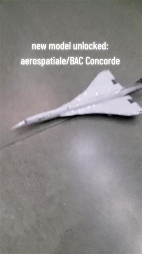 new paper model unlocked:concorde