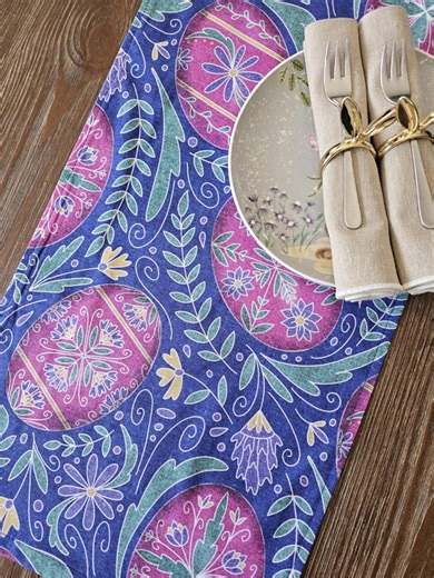 Table Runner Easter Handmade Seasonal Decor Table Scarf Folkart Design - Etsy