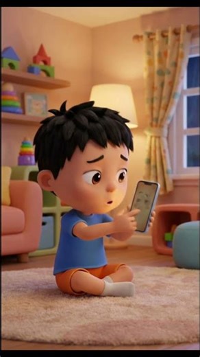 When Mobile Gives a Warning 📱 | Cute Kids Cartoon Short |#giggleulagam
