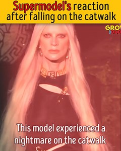 1.5M views · 3.9K reactions | Supermodel's incredible reaction after falling on the catwalk | Grow Up Dude | Facebook