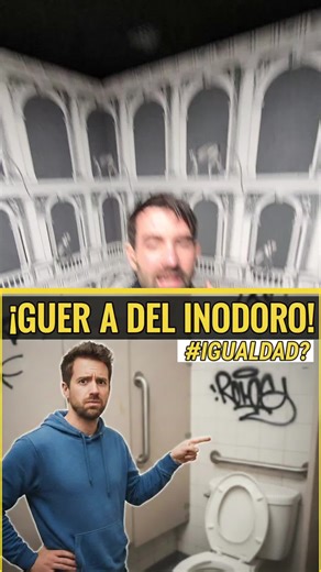 La norma social que NO tiene sentido 🚫 #humor #comedia #baño #igualdad #parejas