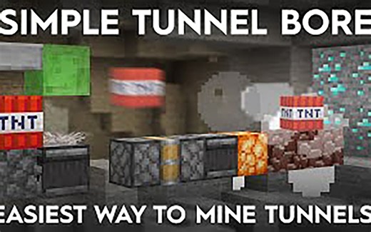 【Minecraft】Shulkercraft：简易TNT隧道孔-无需挖掘即可建造隧道！