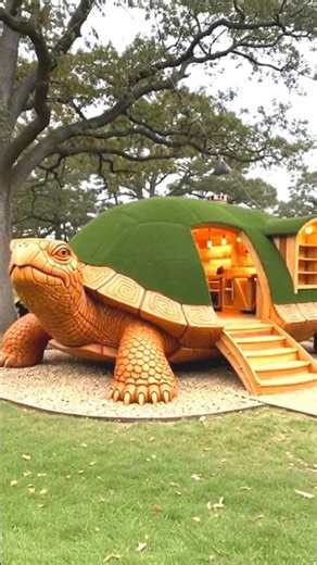 From Wood Frame to Turtle House #shorts