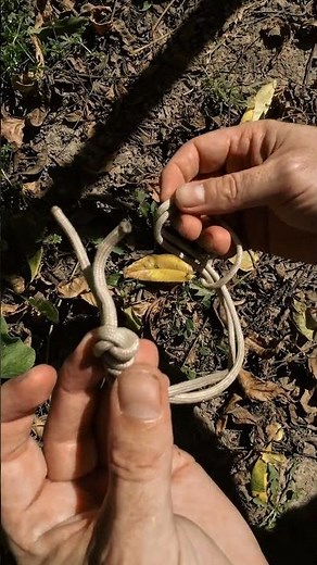 Soft Shackle DIY Carabiner #shorts #knot #knotskill #survivalskills #climbing #outdoortips #outdoor