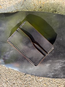Shell Cordovan Cardholder Wallet in 100% Black Horween Shell - Etsy Canada