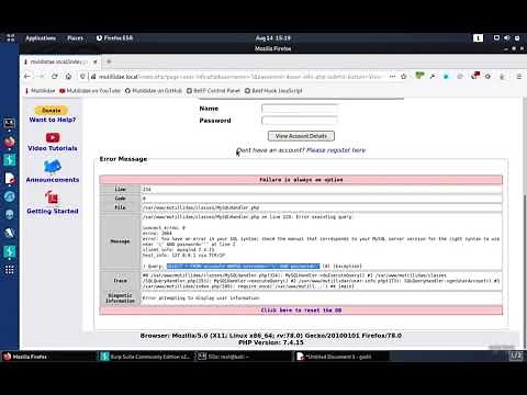 Mutillidae: Lab 8 Walkthrough
