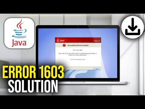 How To Fix Java Install Did Not Complete Error Code 1603