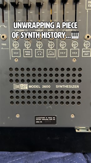 Unwrapping a piece of synth history… the legendary ARP 2600 🎛️✨ I picked up this beauty from the same seller who sold me the Mellotron. The story behind it is emotional — the original owner passed away from COVID during the pandemic and left his entire vintage synth collection to the band’s drummer… who sadly passed away last year as well. His brother made the difficult decision to sell the instruments, and I’m honored to be the next caretaker of this ARP 2600. 🖤 I couldn’t even wait until I g