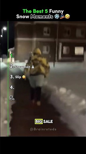 The Best 5 Funniest Snow Moments Ever ❄️🤣