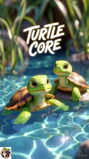 Two turtles. One brain cell. Infinite vibes. 🐢✨