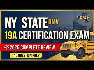 New York State DMV 19A Certification Exam 2026 Complete 140 Question Review