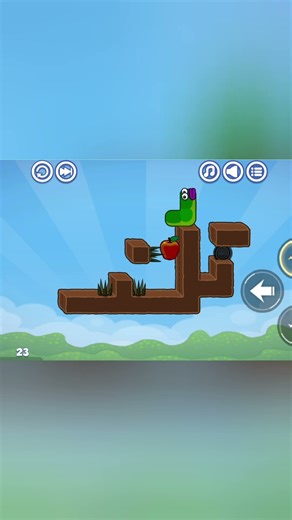 Apple Worm game Level 23 #appleworm #music #games #gaming #viral #shorts