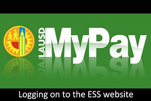 Logging on to the ESS website