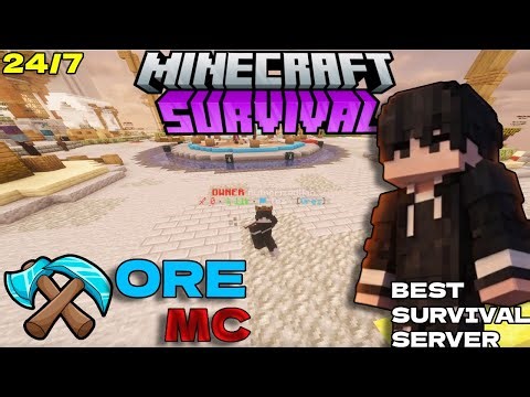 Join Best Survival ORE MC || Server For Minecraft Java + PE | 24/7 Online | Free To Join