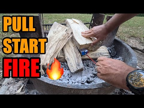 A simple way to start your campfire. Pull - Start - Fire 🔥