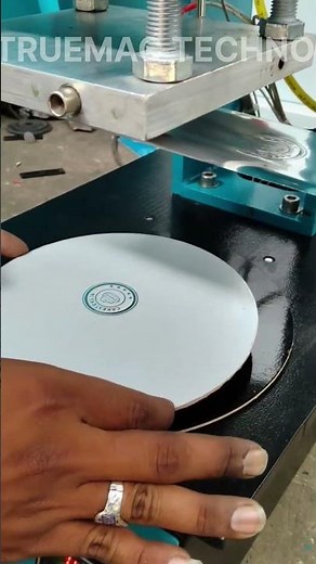 Paper Hot Stamping Machine for Cake Base | Marck Techno Ultrasonic Solutions