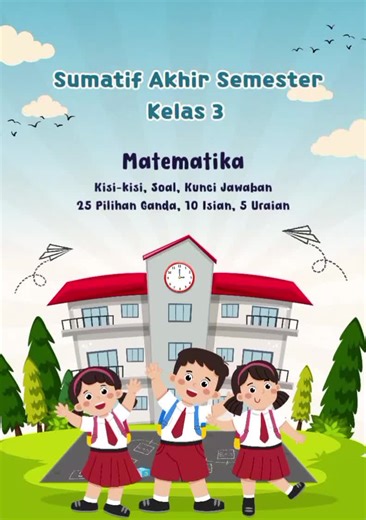 Soal Sumatif Akhir Semester Kelas 3 Matematika
