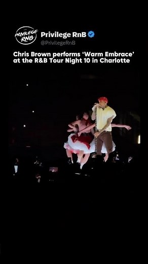 Chris Brown performs ‘Warm Embrace’ at the R&B Tour Night 10 in Charlotte