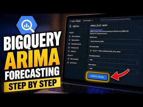 How to setup BigQuery for time series forecasting with ARIMA - Step By Step