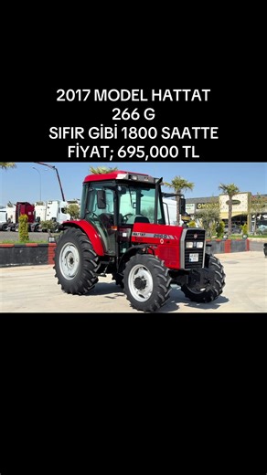 Hattat 266 G 2017 Model Kabinli Traktör - Sıfır Gibi
