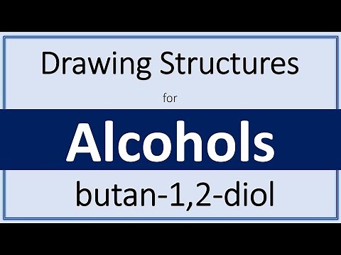 How to draw the structure for butane-1,2-diol | Drawing Alcohol Structures | Organic Chemistry
