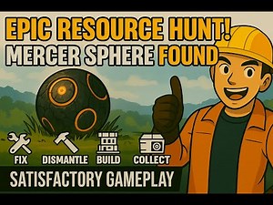 Epic Resource Hunt! Mercer Sphere Found - Fix • Dismantle • Build • Collect crates🎯#SatisfactoryGame