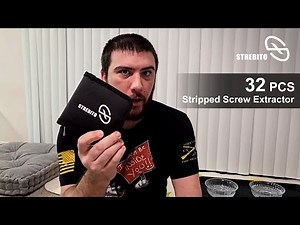 STREBITO Damaged Screw Extractor Set, Stripped Screw Removal Tool for Broken Bolt & Screws